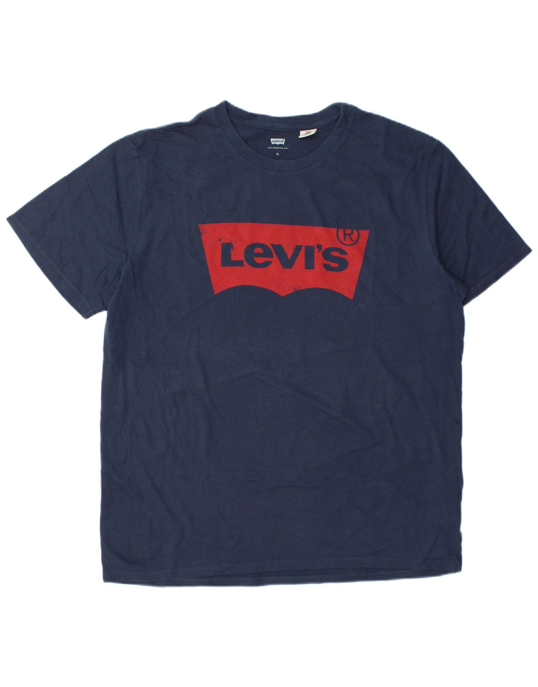 Camiseta gráfica masculina Levi's Top XL algodão azul marinho