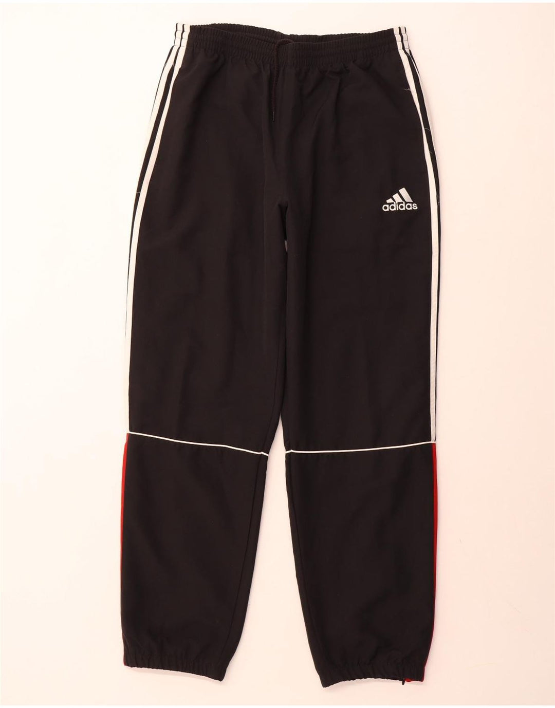 ADIDAS Calças de treino masculinas Joggers UK 40/42 Medium Black Colourblock