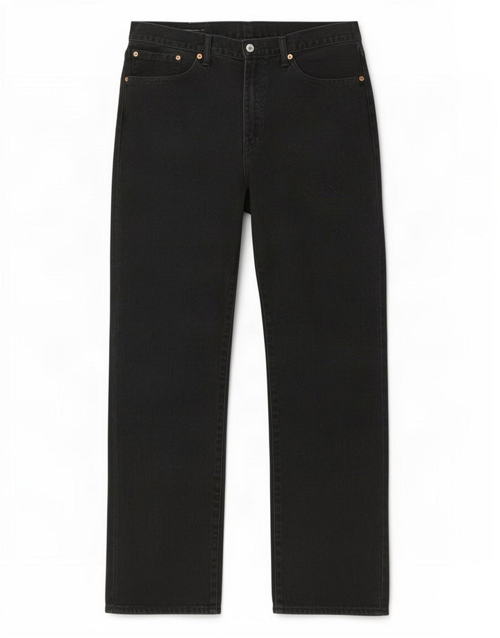 Calça jeans masculina Levi's 751 Straight W36 L34 algodão preto