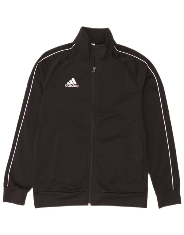 Casaco de treino Adidas Boys 13-14 anos preto poliéster