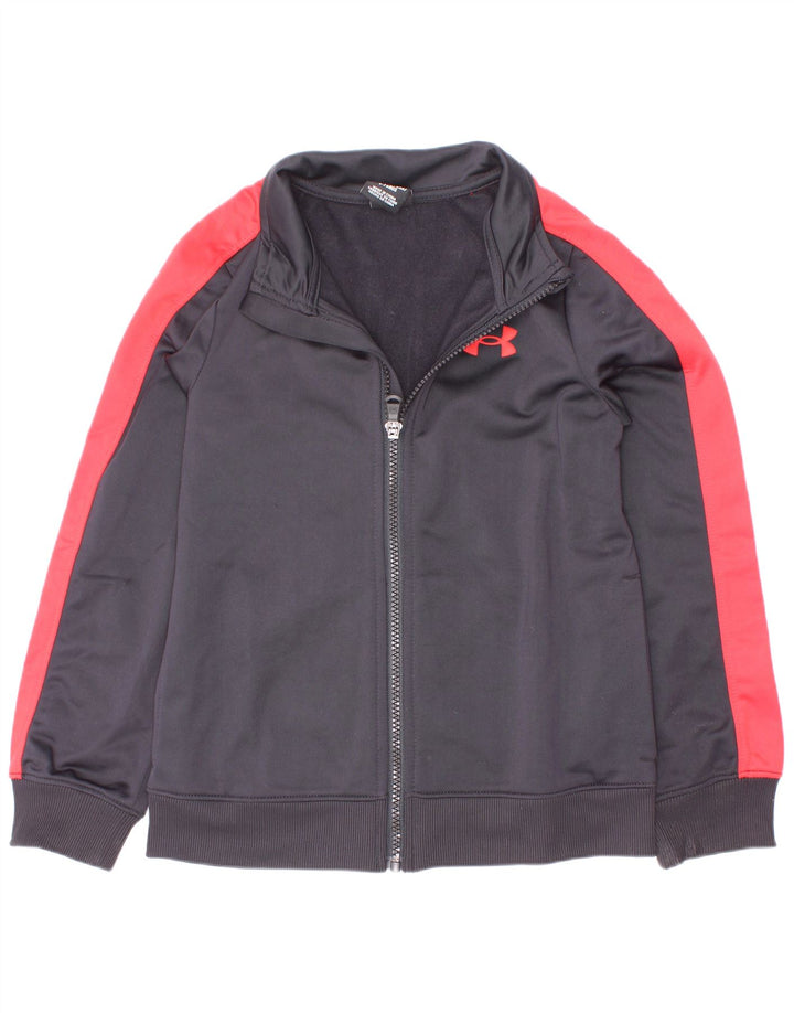 Jaqueta Under Armour Boys Treino Top 6-7 Anos Preto Colorblock