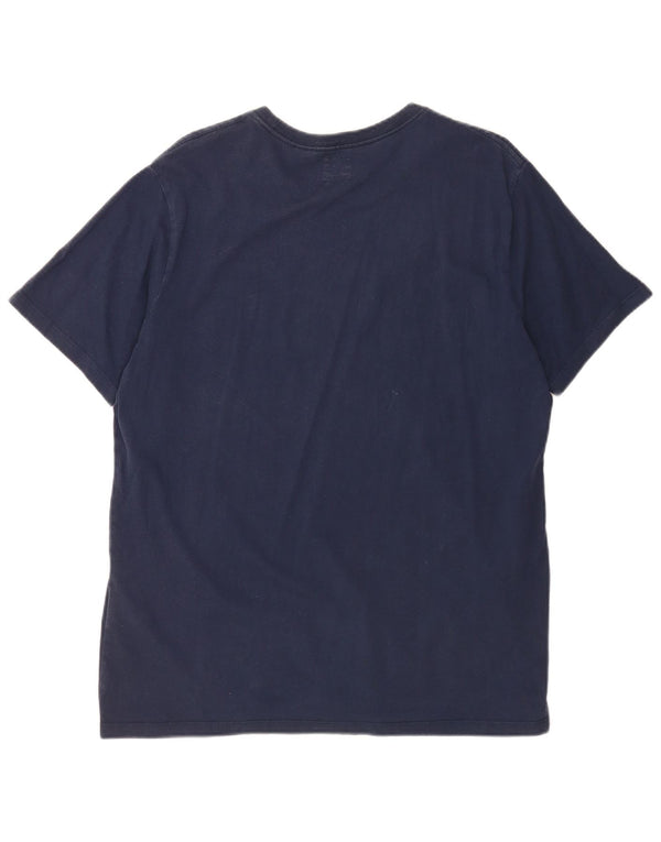 Camiseta masculina padrão Levi's Top grande algodão azul marinho