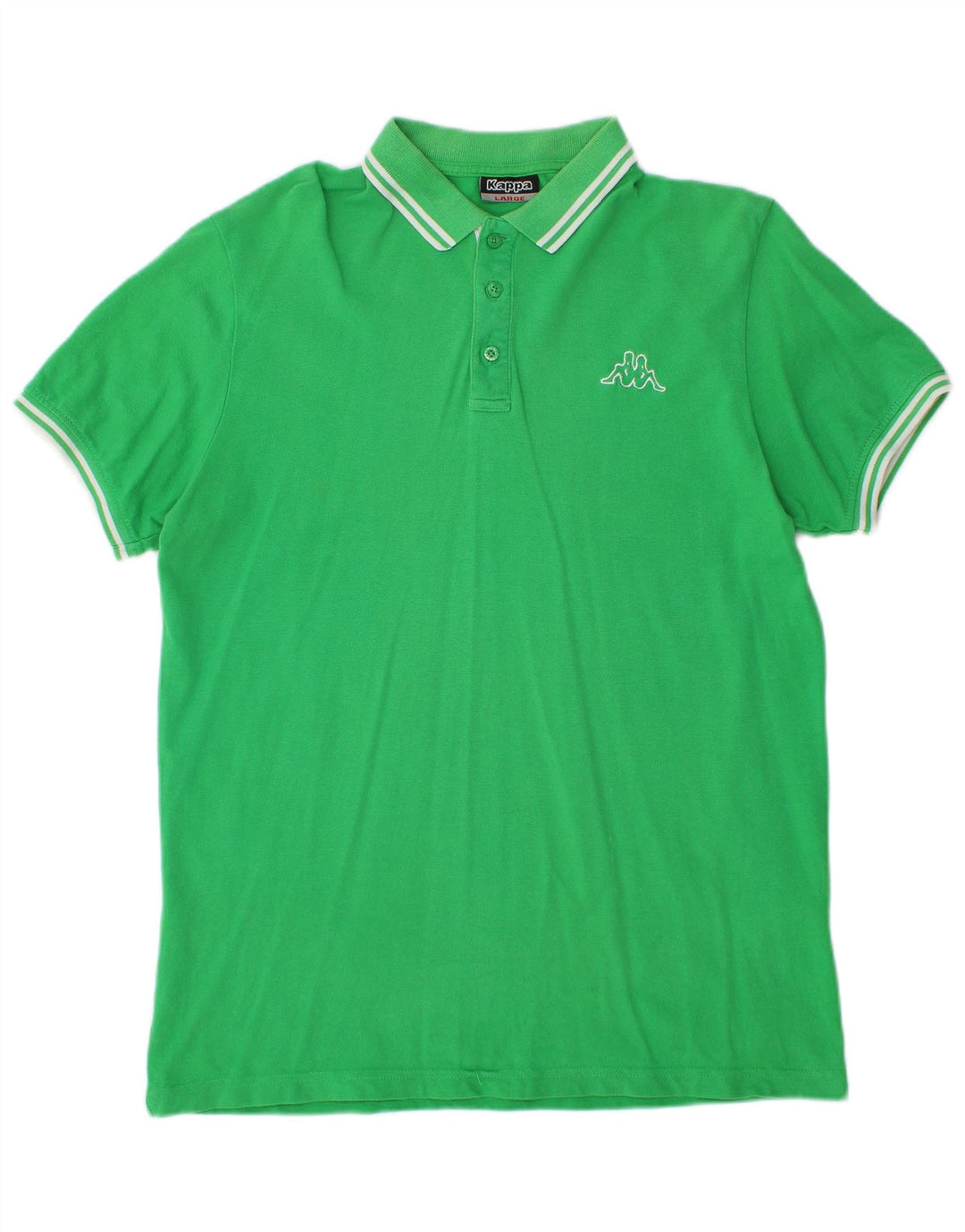 Camisa polo masculina KAPPA grande algodão verde