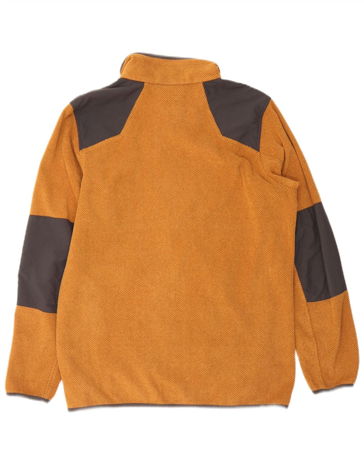 Jaqueta de lã masculina Columbia médio laranja colorblock poliéster