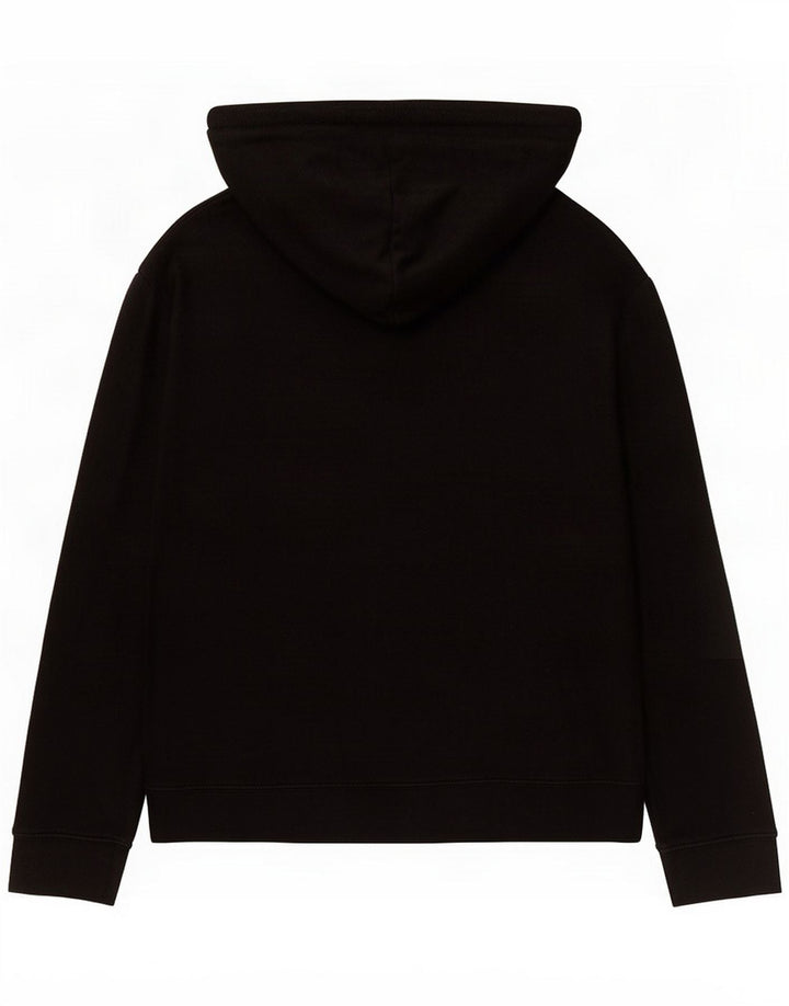 Massimo Dutti moletom com capuz feminino UK 14 espinha de peixe preto médio