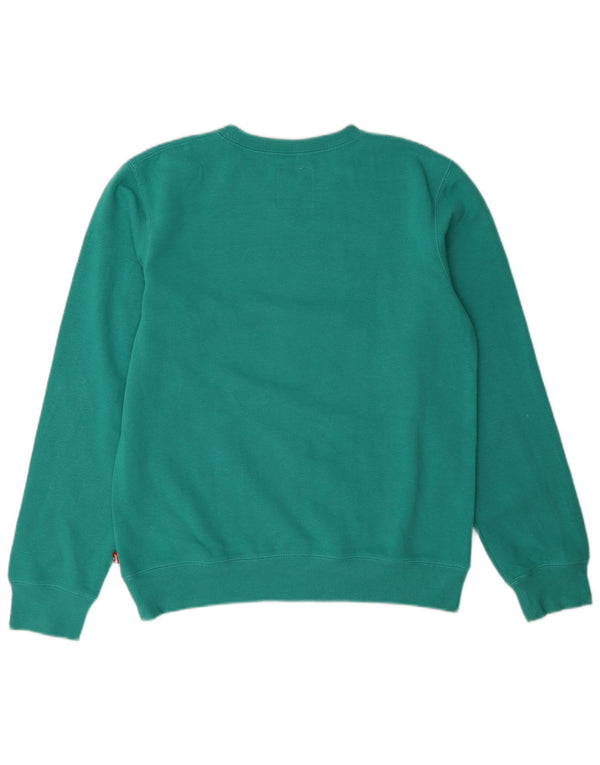 Moletom gráfico Levi's Boys 15-16 anos algodão verde