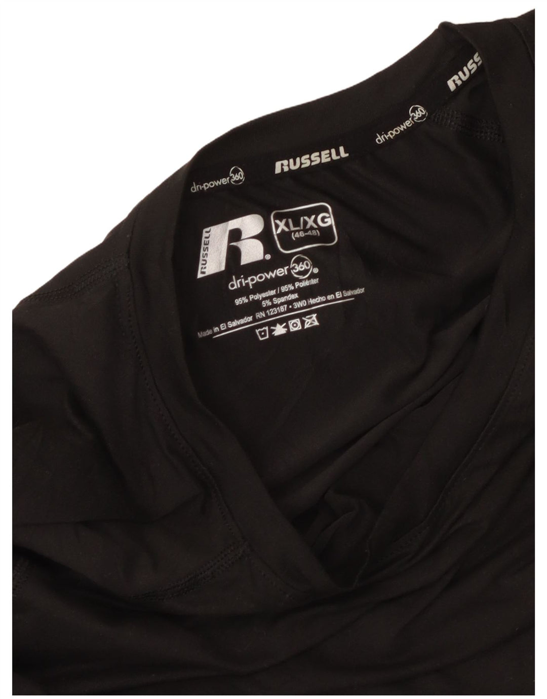 RUSSELL ATLÉTICO Masculino Top Manga Longa XL Cinza Poliéster