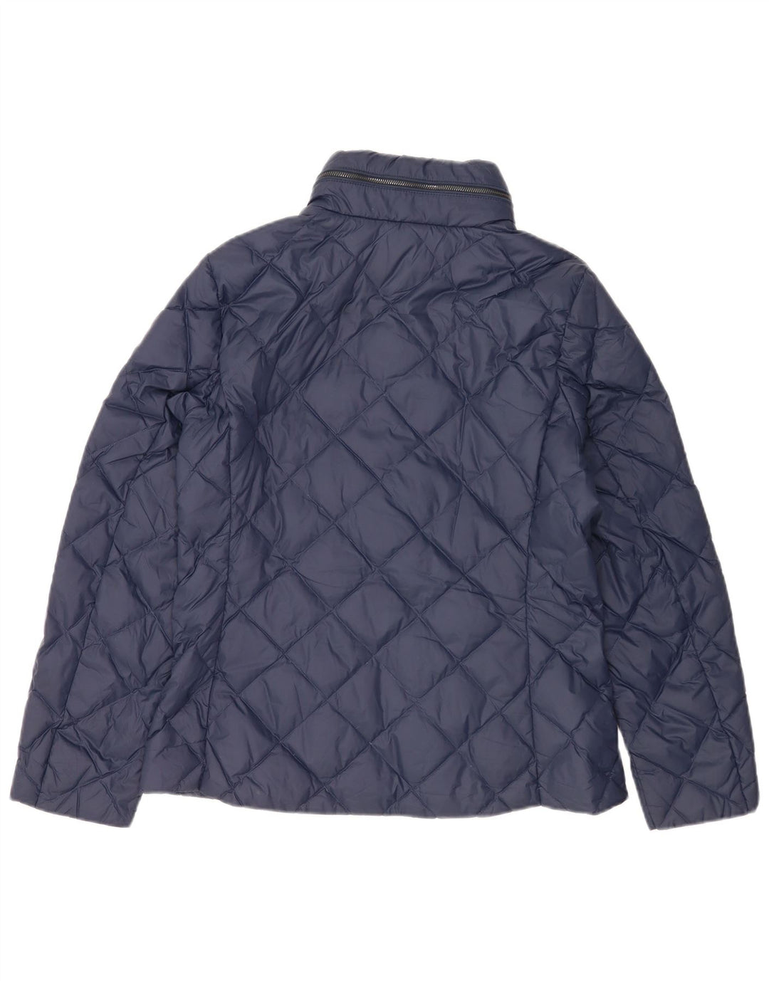 Jaqueta feminina acolchoada acolchoada Marks & Spencer UK 12 azul marinho médio