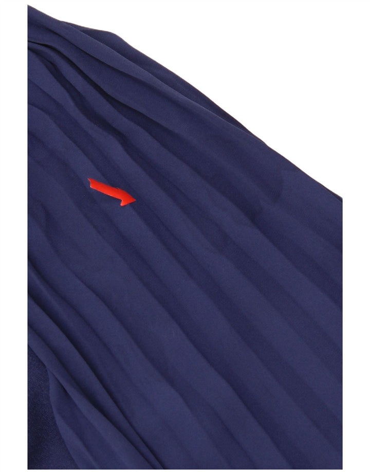 Vestido feminino Hobbs de manga comprida, tamanho UK 16, grande, azul marinho, poliéster