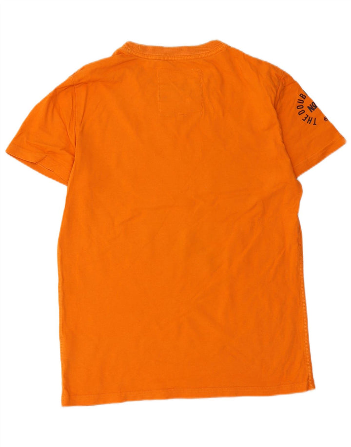 Superdry Mens Graphic T-Shirt Top Médio Algodão Laranja