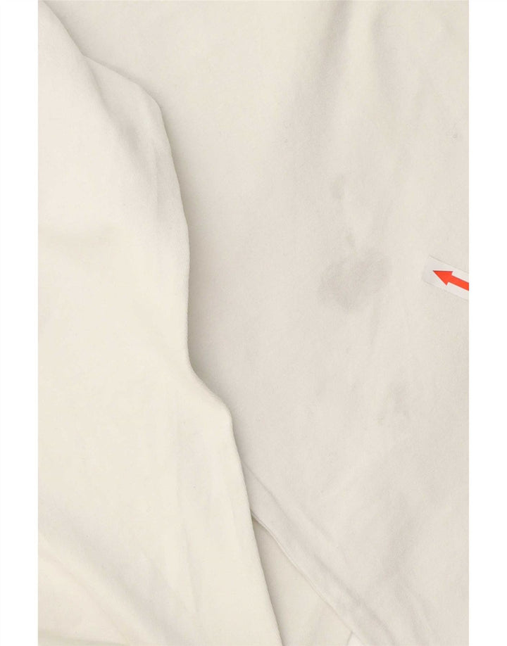 Marlboro Classics Mens Top Manga Longa Médio Algodão Branco