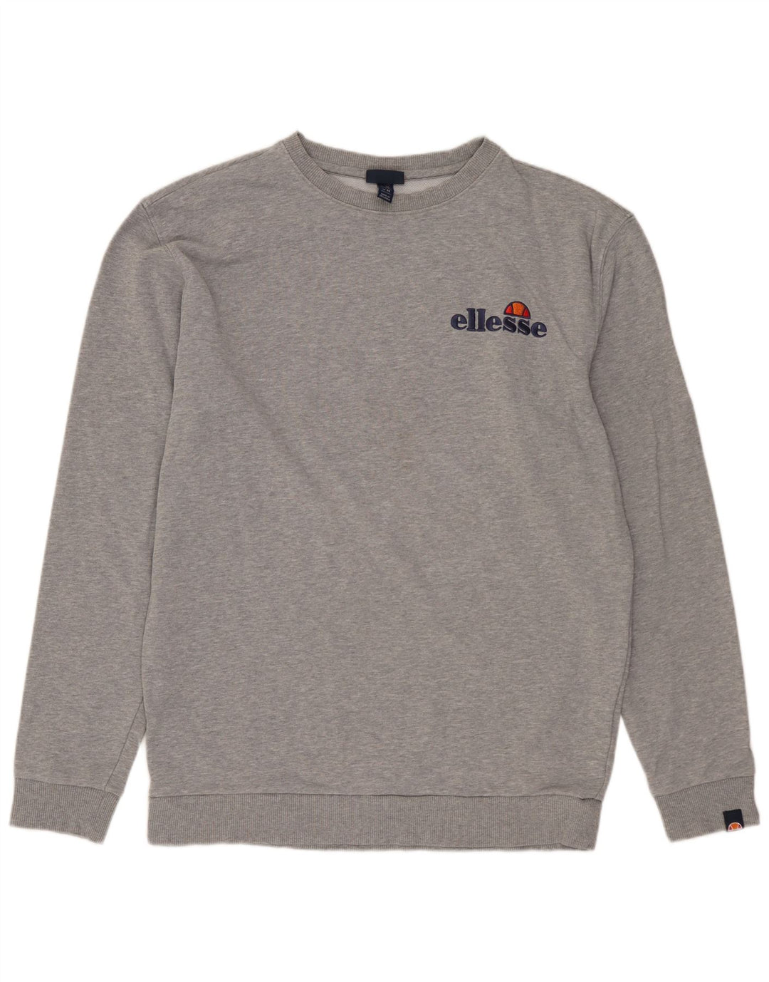 ELLESSE Suéter masculino de algodão cinza médio