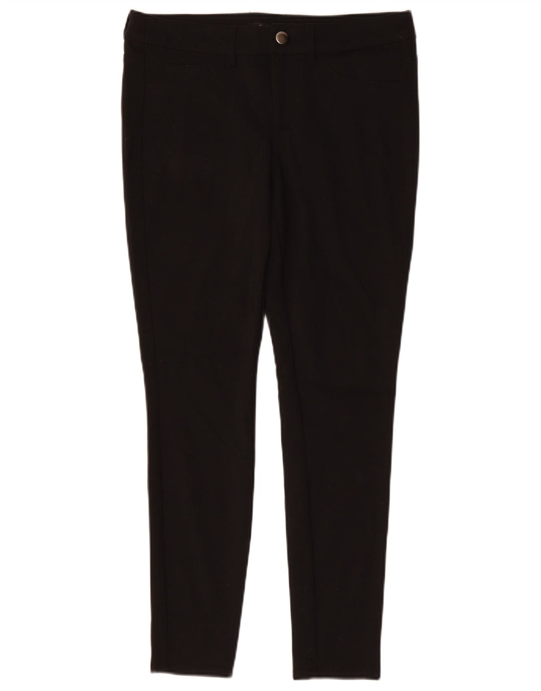 Calça feminina casual skinny MOSSIMO US 8 médio W30 L29 poliéster preto