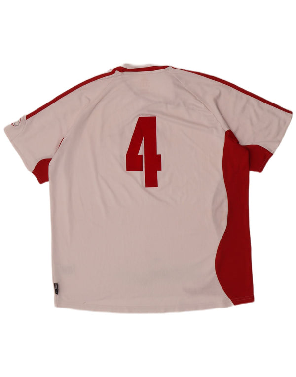 Camiseta masculina Adidas manga curta regular gráfica Top XL branco colorblock