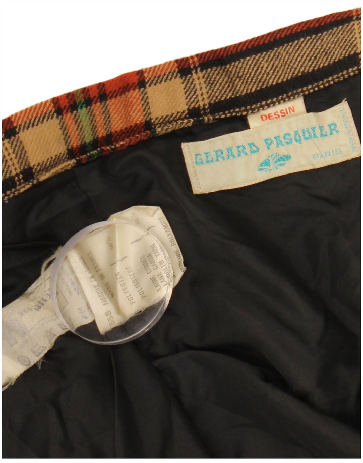 Saia feminina GERARD PASQUIER W24 XS poliéster xadrez preto