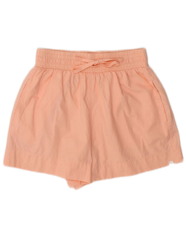 Rip Curl Shorts feminino cintura alta casual XS W24 algodão rosa