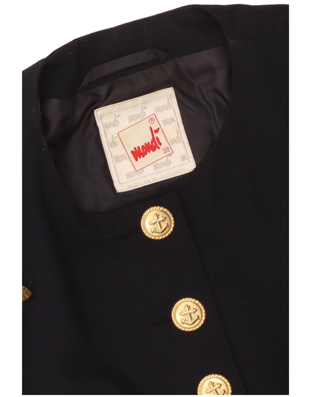 Jaqueta feminina Mondi Crop Graphic Bolero EU 38 Médio Azul Marinho