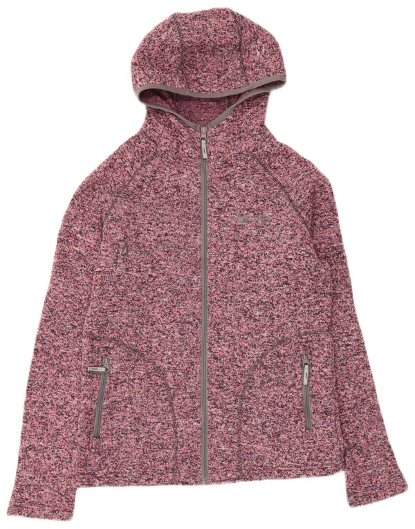 Suéter feminino com capuz e zíper Mountain Warehouse UK 12 médio rosa esportivo