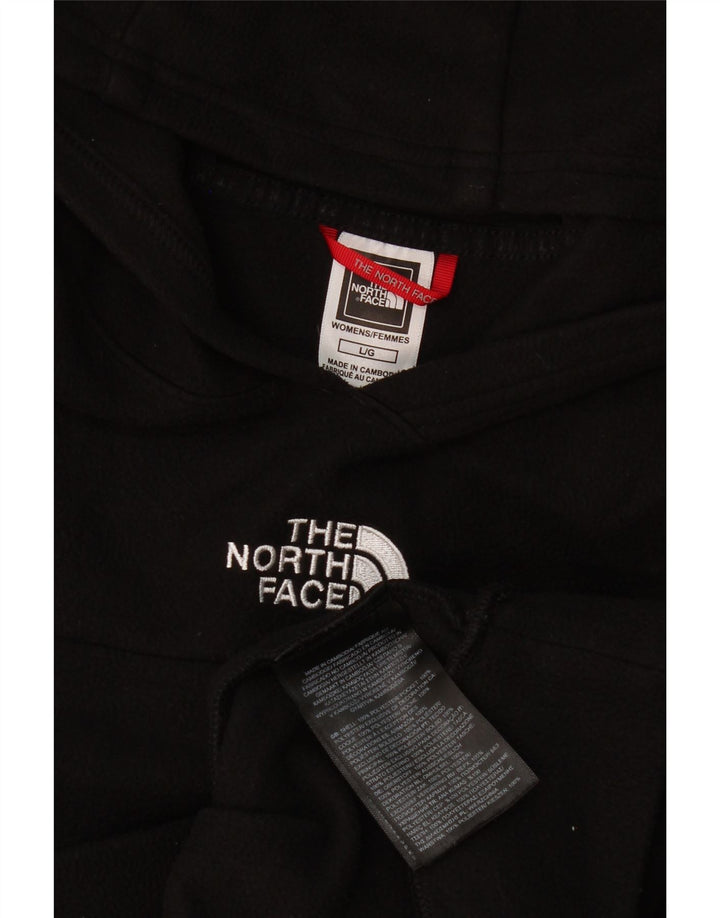 Jumper com capuz feminino The North Face UK 16 grande poliéster preto