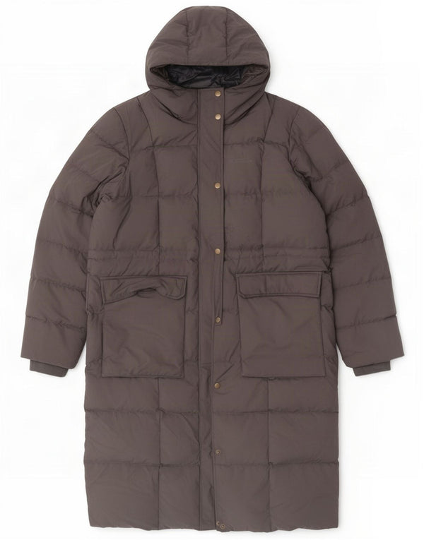Casaco acolchoado com capuz feminino Mountain Warehouse UK 18 XL poliéster cinza
