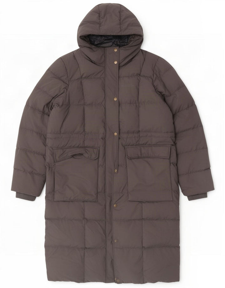 Casaco acolchoado com capuz feminino Mountain Warehouse UK 18 XL poliéster cinza