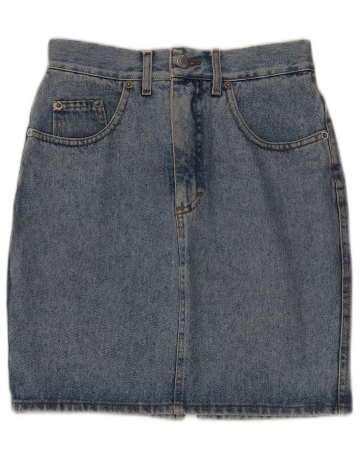 Saia jeans feminina CAMPUS IT 40 pequena W26 algodão azul