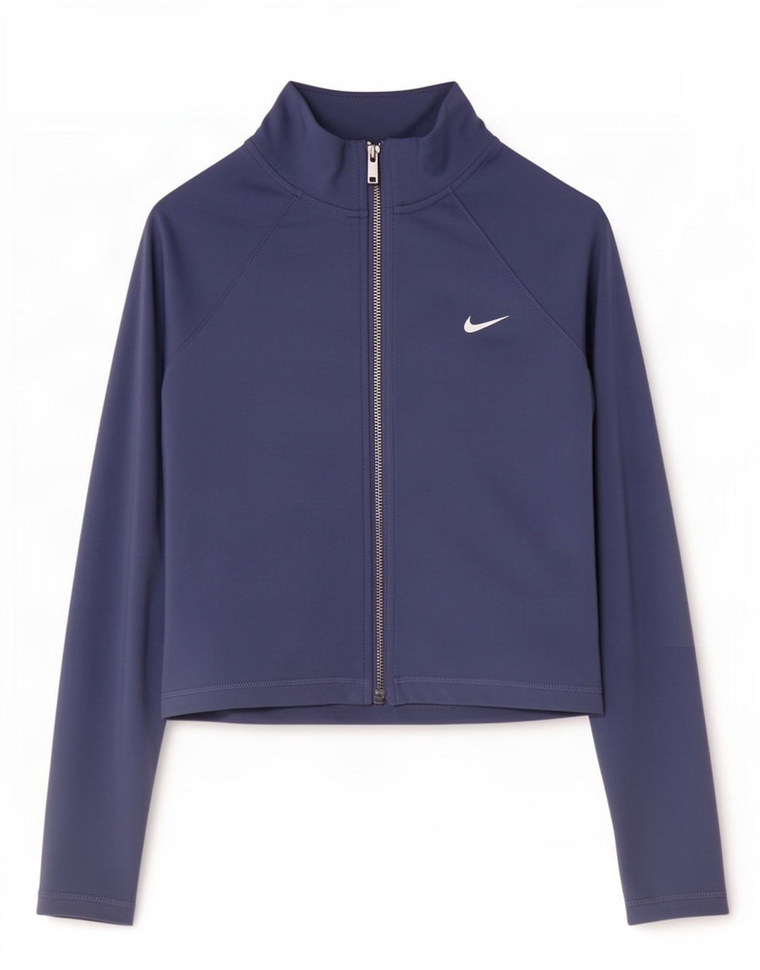 Jaqueta Nike Feminina Crop Tracksuit Top UK 12 Médio Azul Marinho Poliéster