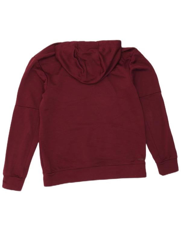 Adidas Mens Aeroready Graphic Hoodie Jumper Pequeno Poliéster Borgonha
