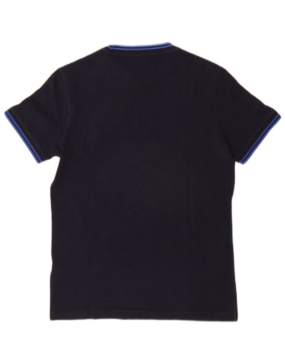 Camiseta masculina FRED PERRY top pequeno algodão azul marinho