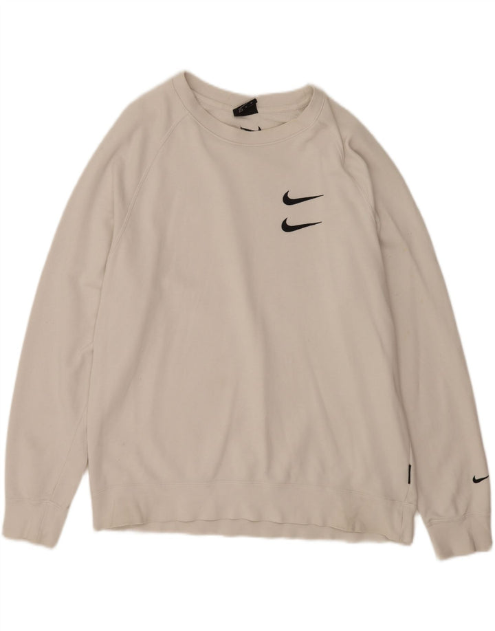 Moletom gráfico masculino Nike Jumper XL branco algodão