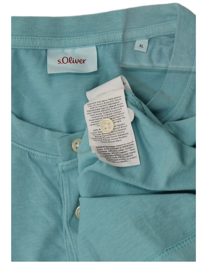 Camiseta masculina S.Oliver Top XL algodão azul