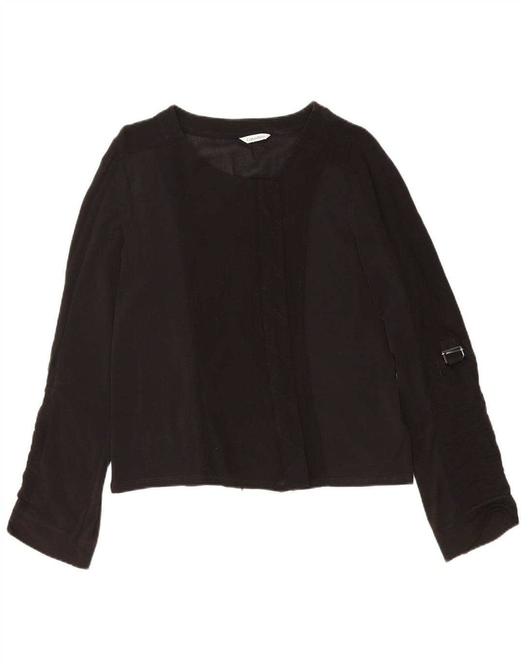 Blusa feminina CALVIN KLEIN Reino Unido 12 poliéster preto médio