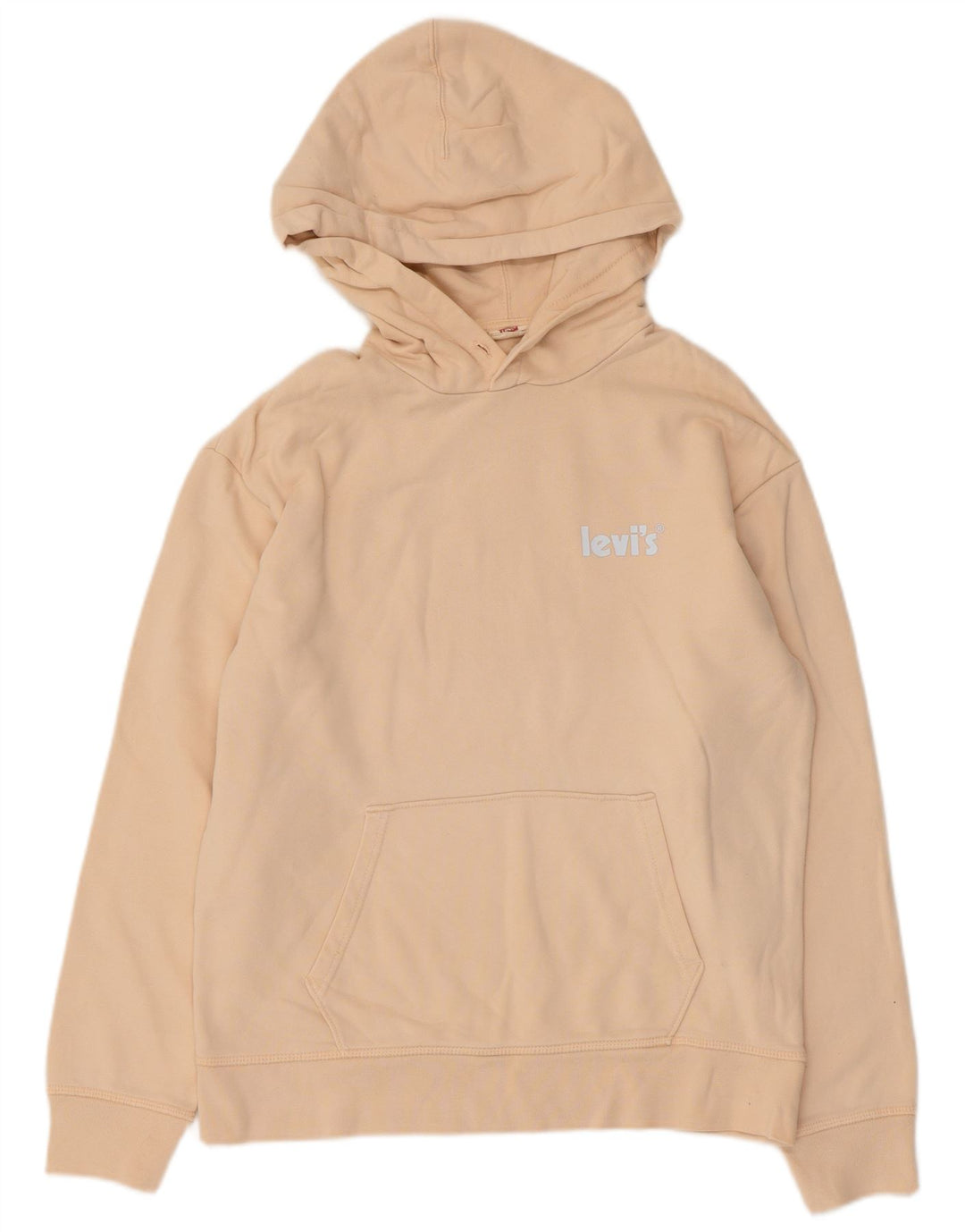 Moletom com capuz masculino Levi's pequeno algodão bege