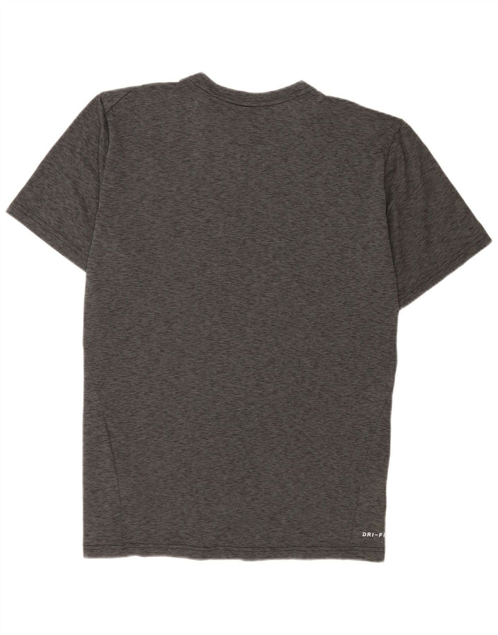 Camiseta masculina Nike Dri Fit grande poliéster manchado cinza