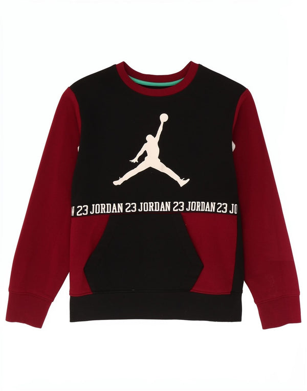 Jordan Boys Moletom Jumper 12-13 Anos Grande Preto Colorblock Esportes