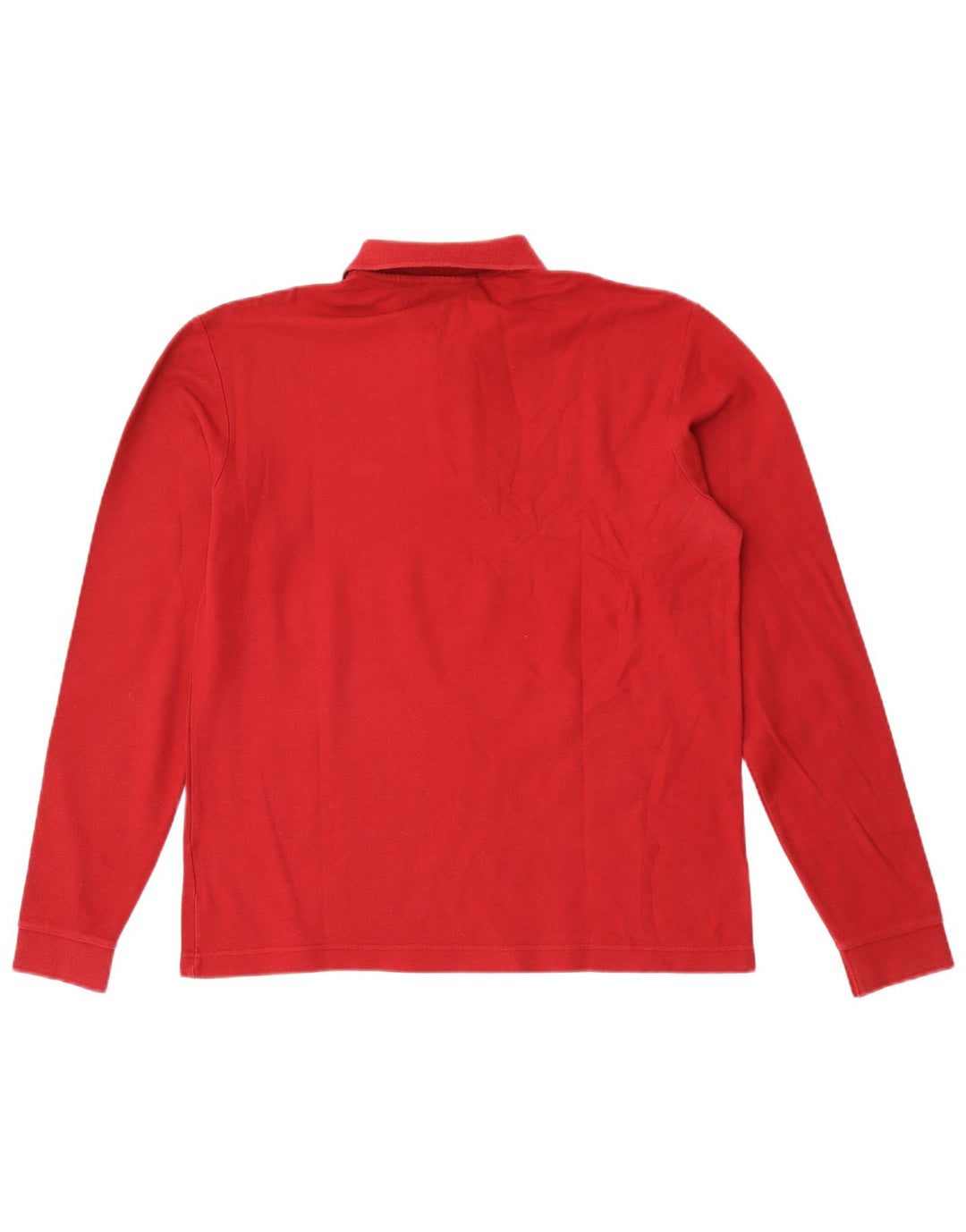Polo masculino Fila manga comprida médio vermelho
