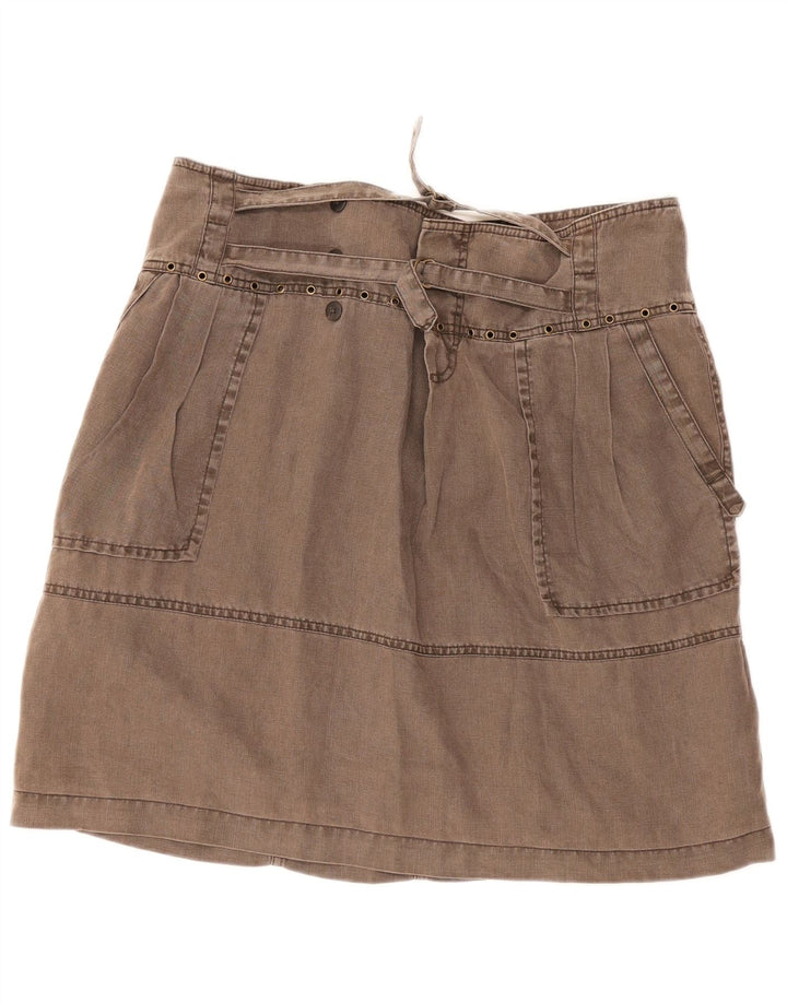 Saia feminina Marlboro Classics A-Line IT 44 Médio W34 Marrom