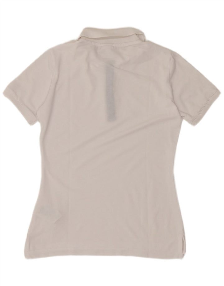 Camisa polo feminina Champion UK 12 médio algodão branco