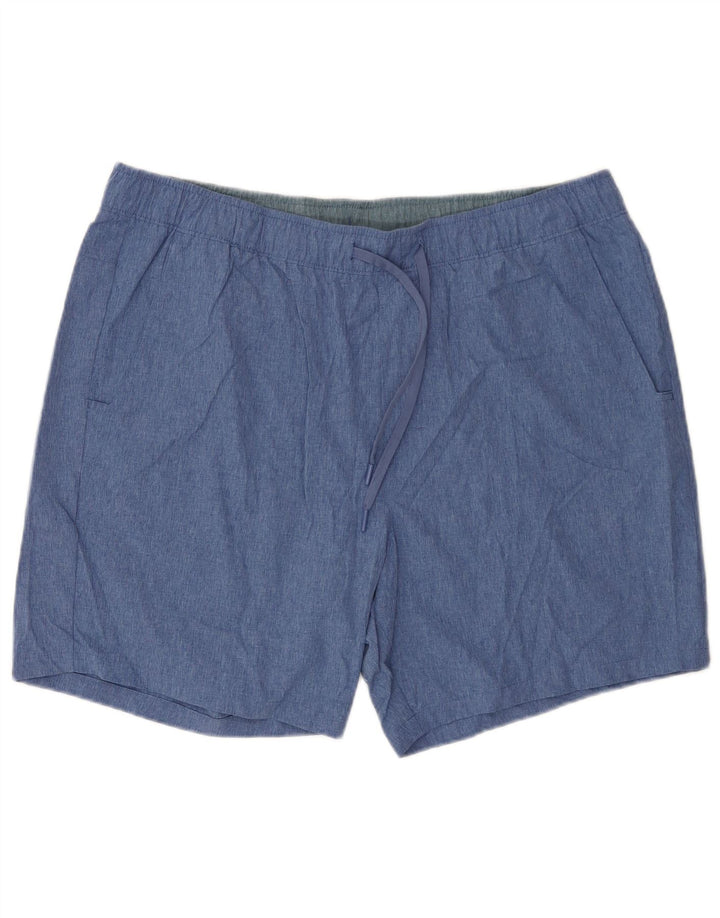 Shorts esportivos masculinos Eddie Bauer 2XL poliéster azul