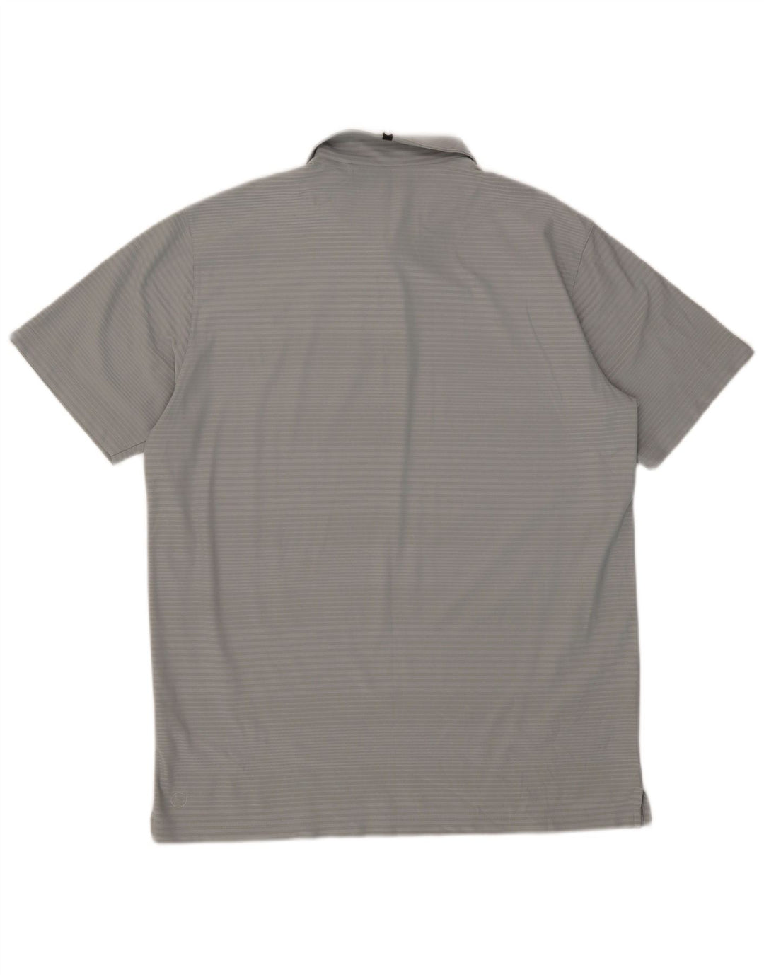 Camisa polo masculina Puma XL cinza risca de giz poliéster
