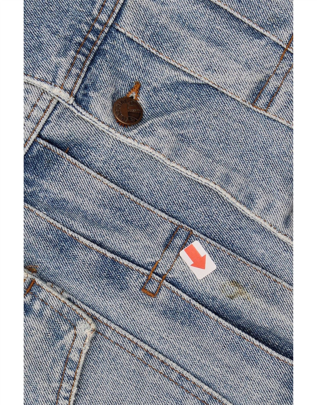 AMERICANINO Mens Denim Jacket UK 42 XL Blue Cotton