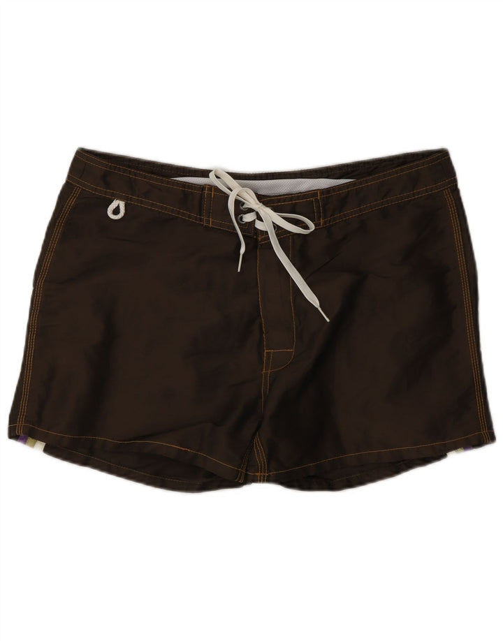 Shorts de natação masculino Sundek poliéster marrom médio