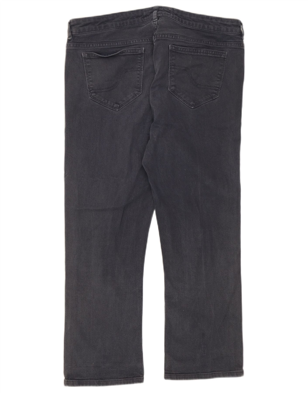 Calça jeans feminina Fat Face UK 12 médio W32 L22 algodão cinza