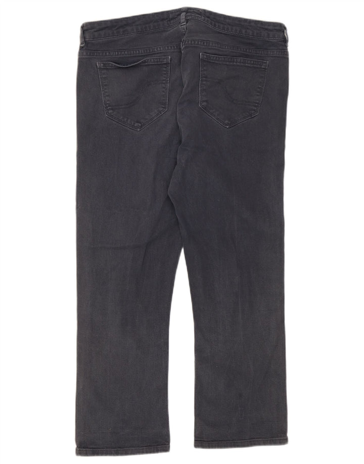 Calça jeans feminina Fat Face UK 12 médio W32 L22 algodão cinza