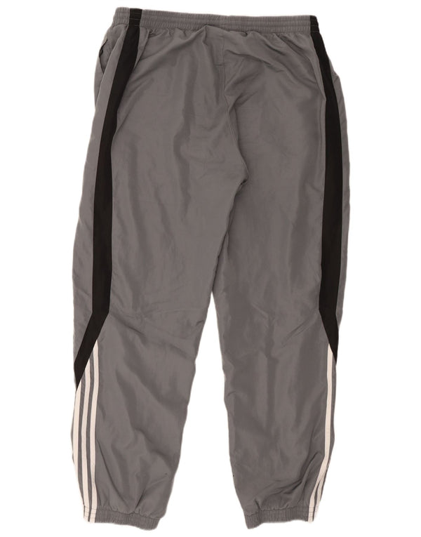 Calça de treino masculina Adidas Joggers XL cinza colorblock poliéster
