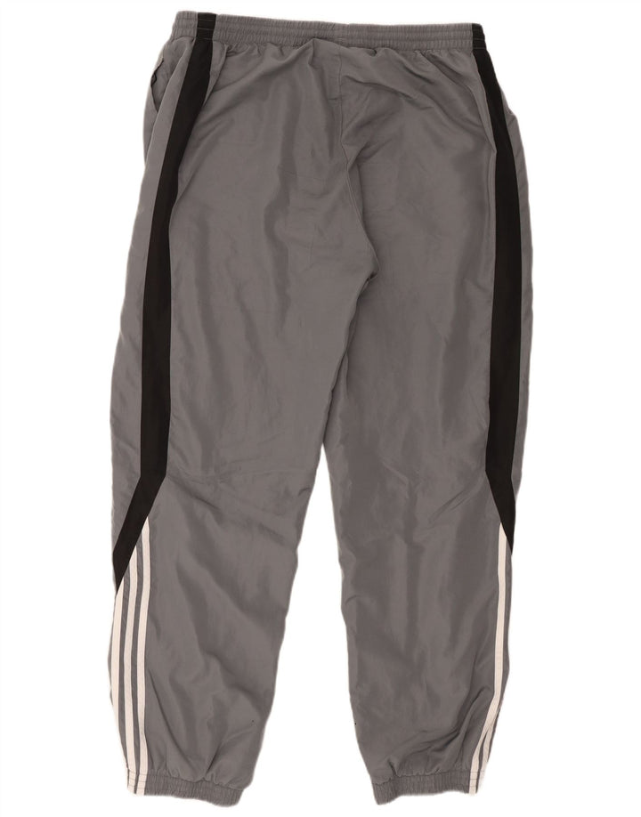 Calça de treino masculina Adidas Joggers XL cinza colorblock poliéster
