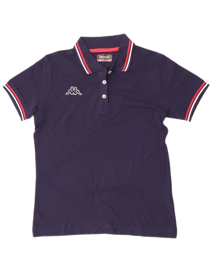 Camisa polo feminina Kappa UK 14 grande azul marinho