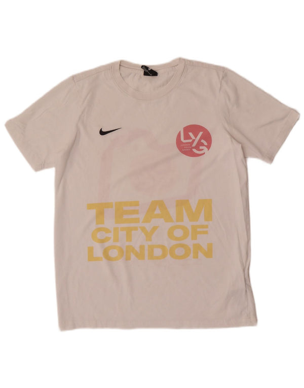 Camiseta Nike Boys Dri Fit Graphic Top 13-14 Anos XL Algodão Branco