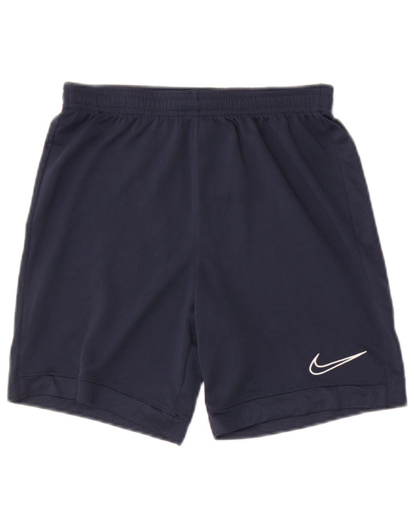 Shorts esportivos Nike Boys Dri Fit 10-11 anos médio azul marinho poliéster