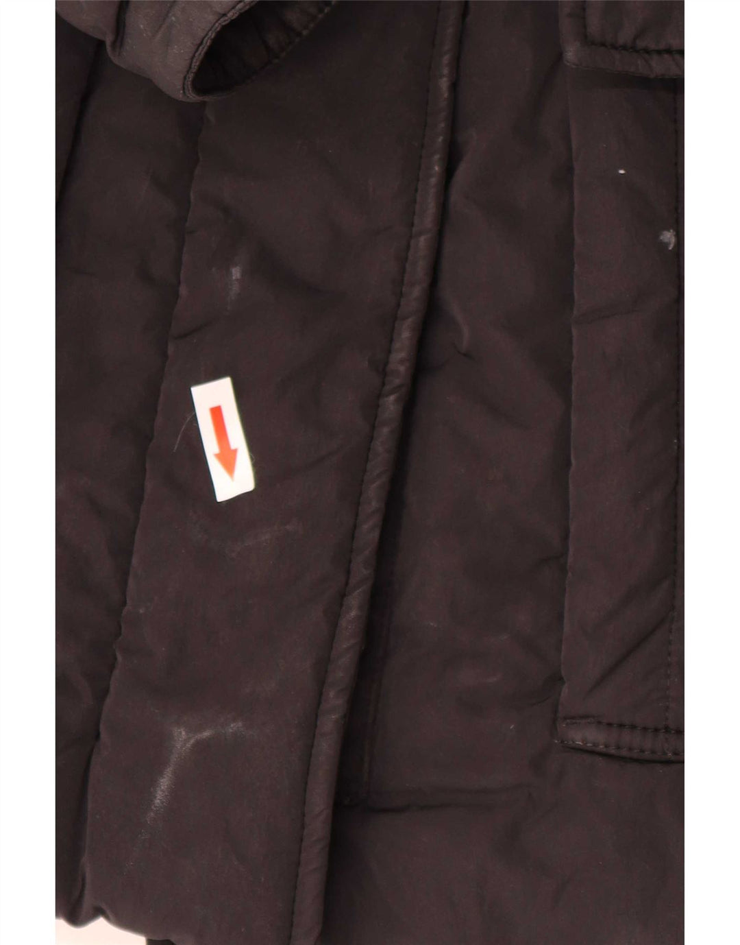Casaco acolchoado feminino Refrigiwear UK 14 grande poliamida preta